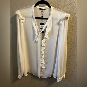 TOMMY Hilfiger White Long Sleeve Top